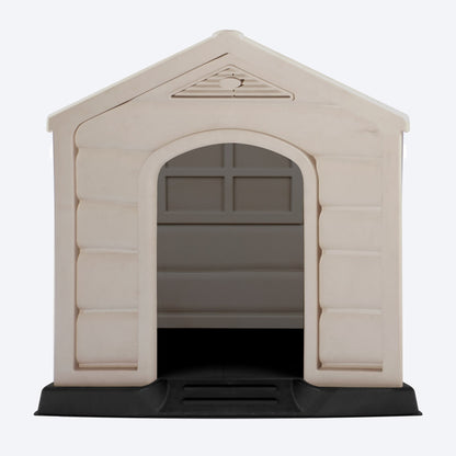 Casa para perros de razas medianas y grandes. Gris hielo/Terracota