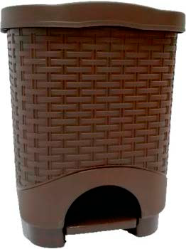 Papelera Rattan de 12 litros Wengue de Colplast
