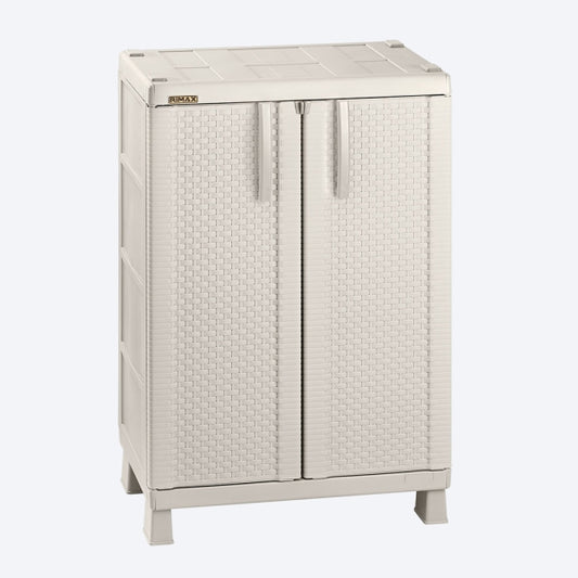 Armario mediano de apariencia Rattan color Taupe de Rimax