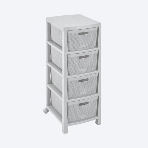 Cajonero apariencia Fique de 4 gavetas de Rimax