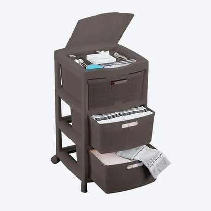 Gavetero Fique con 3 gavetas y tapa organizadora de Rimax