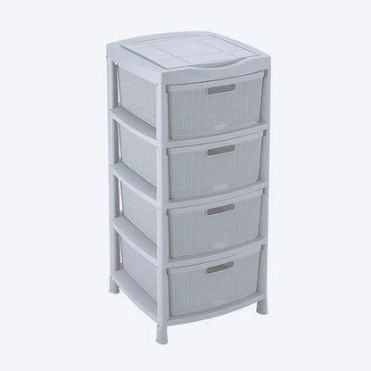 Gavetero Fique con 4 gavetas y tapa organizadora de Rimax