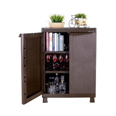 Armario mediano Rattan de Rimax.