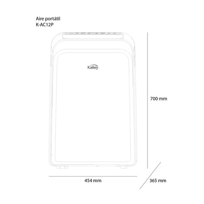 Aire Acondicionado Portátil Kalley 12000 BTU – Potencia y Comodidad en tu Hogar - Pa´la house