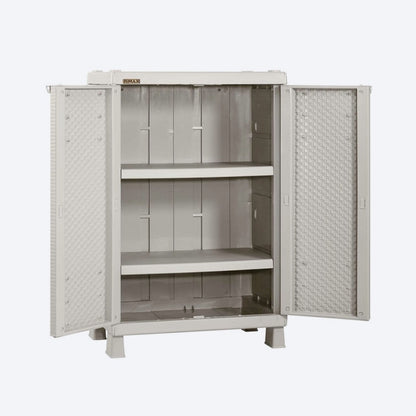 Armario mediano de apariencia Rattan color Taupe de Rimax - Pa´la house