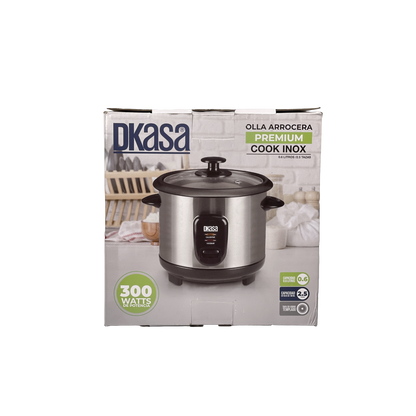 Olla Arrocera Premium Cook Inox 0.6 Litros Dkasa compacta