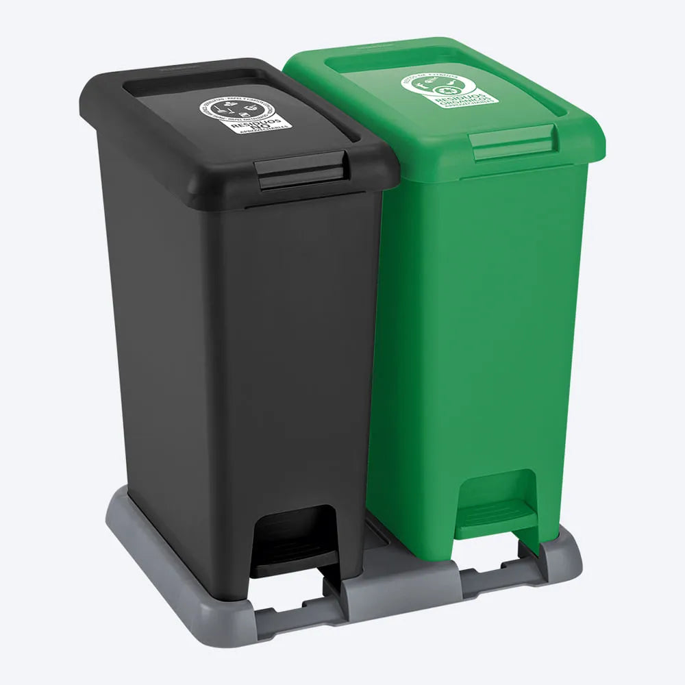 Basurero Pedal 40 Litros Doble