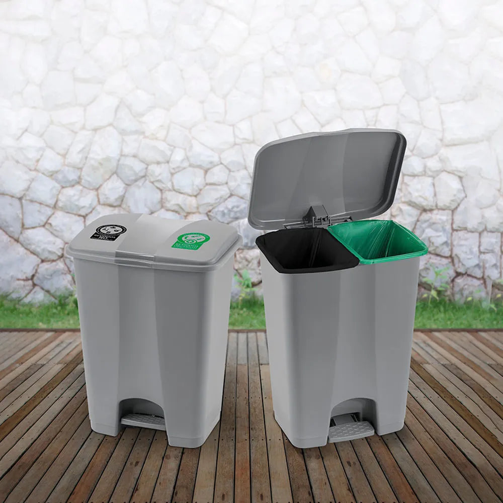 Basurero pedal 60 Litros doble Rimax