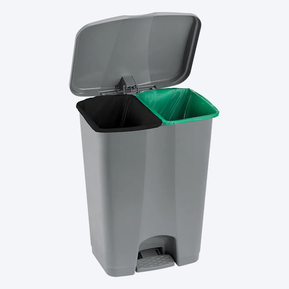 Basurero pedal 60 Litros doble Rimax