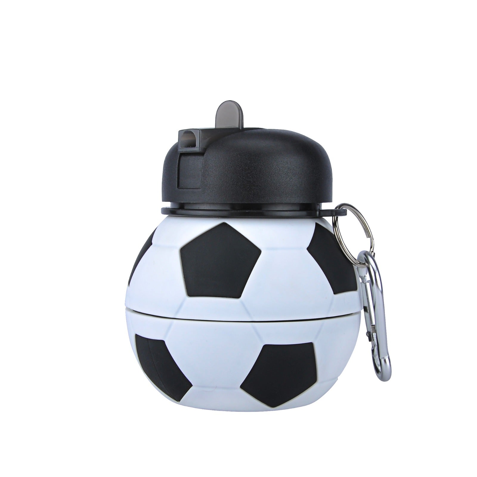 Botella Fútbol plegable de 500Ml en silicona. - Pa´la house