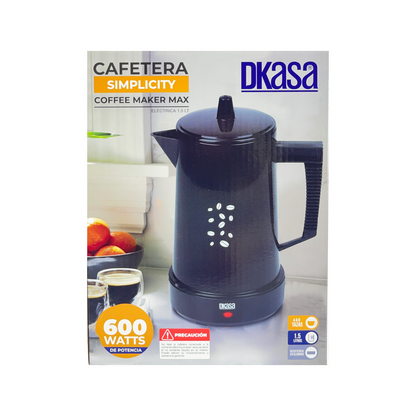 Cafetera eléctrica Simplicity de 1.5 litros de Dkasa.
