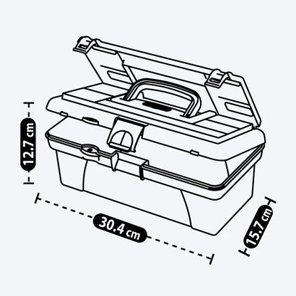 Caja Herramientas 12" con Tapa Organizadora de Rimax