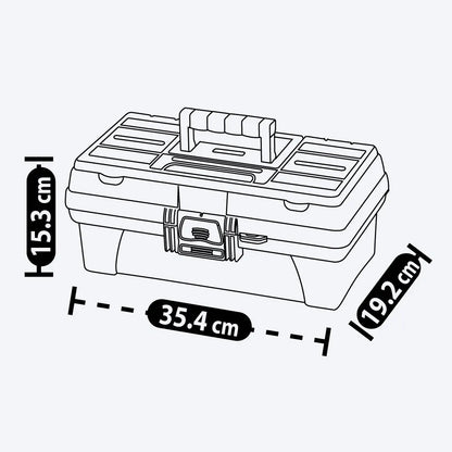Caja Herramientas 14" con Tapa Organizadora de Rimax
