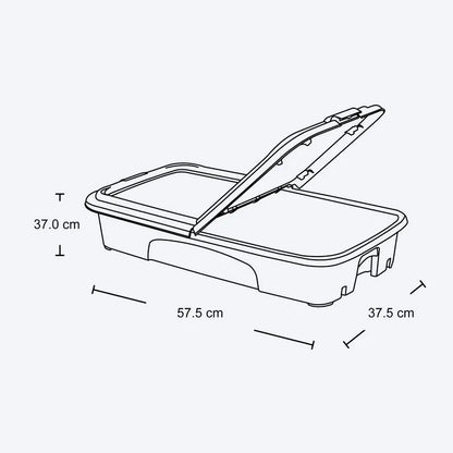 Cajon Móvil Plano 28 Litros de Rimax - Pa´la house