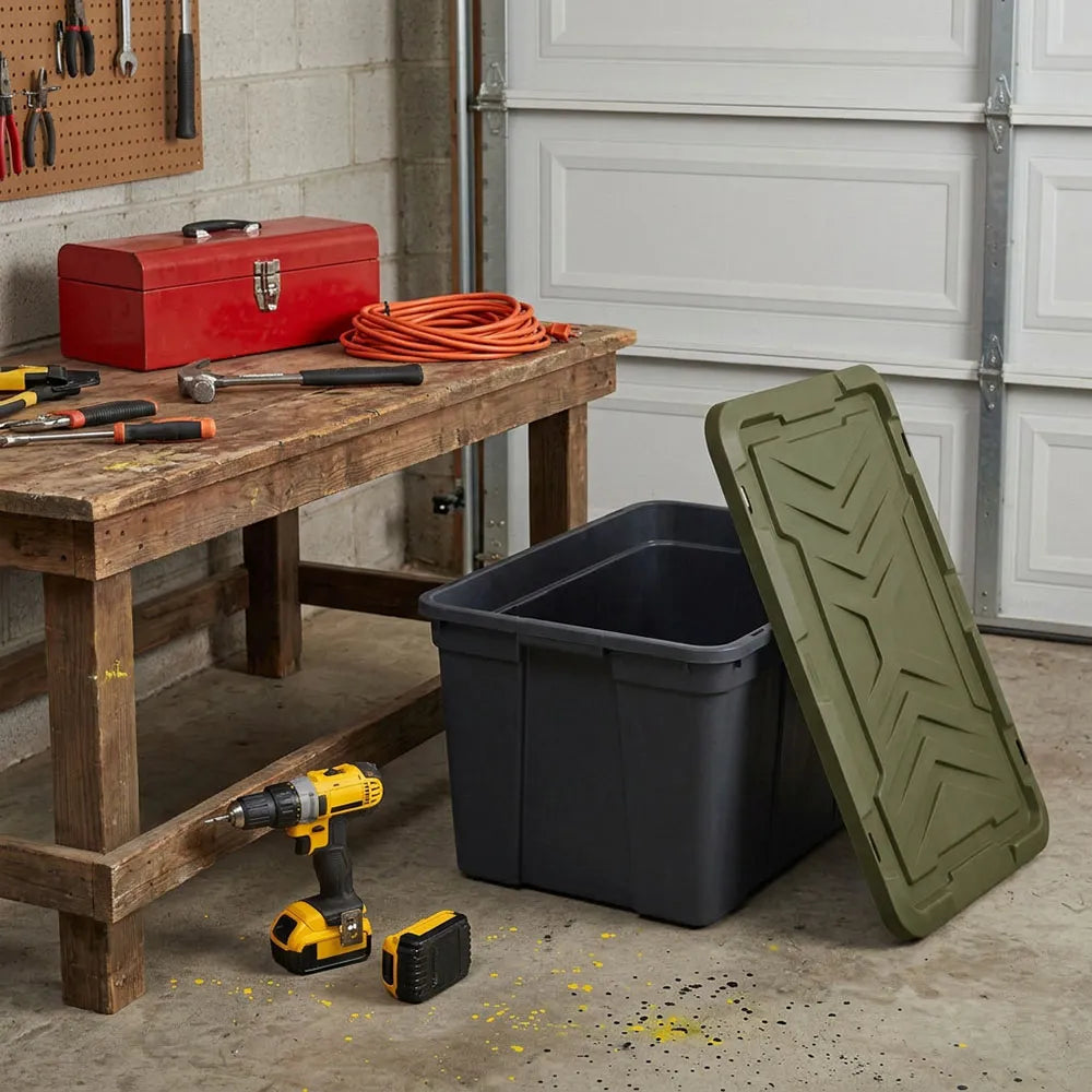 Cajon de 100 litros con tapa de Rimax