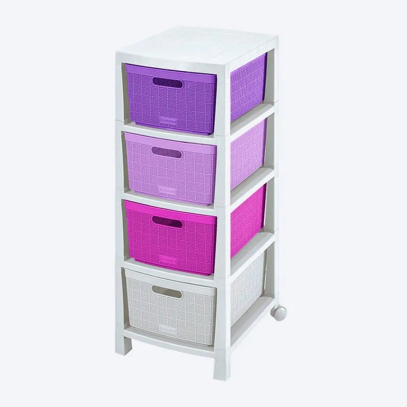 Cajonero Fique de 4 gavetas infantiles de Rimax - Pa´la house