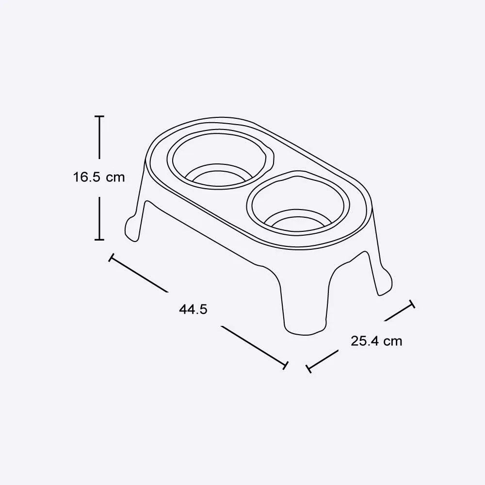 Comedero alto para mascotas Small de Rimax - Cómodo y saludable - Pa´la house