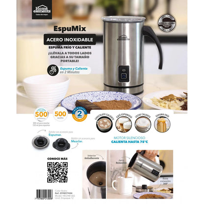 Espumix 400 ml en acero inoxidable de Home Elements