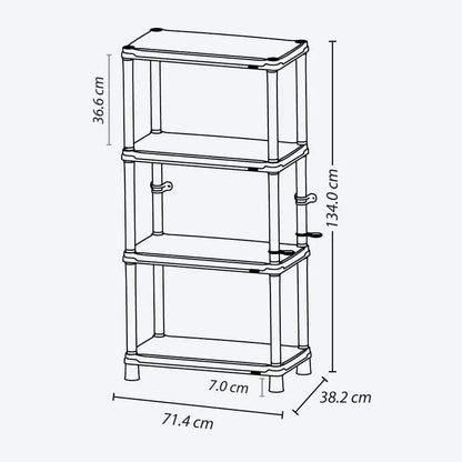 Estante multifuncional sólido de 15 pulgadas con 4 niveles de Rimax - Pa´la house