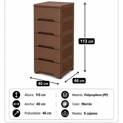 Gavetero Portofino 5 cajones de Armaty