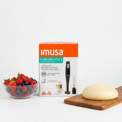 Licuadora de mano Turbomix 2en1 de 200 Watts IMUSA 