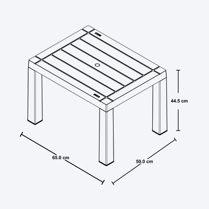 Mesa auxiliar rectangular Barú de Rimax