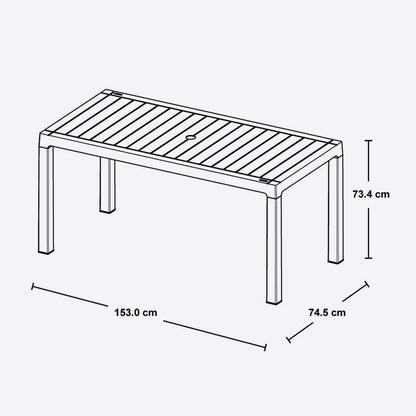 Mesa Familiar Barú Rimax – Resistente, práctica y moderna para el hogar - Pa´la house