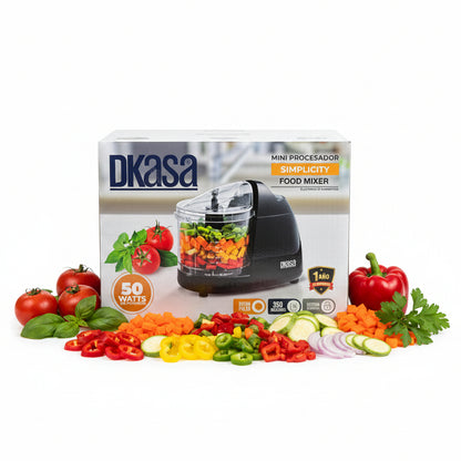 Mini procesador de alimentos eléctrico Dkasa