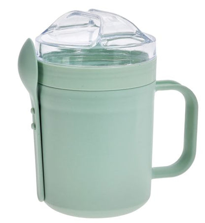 Mug con tapa y cuchara