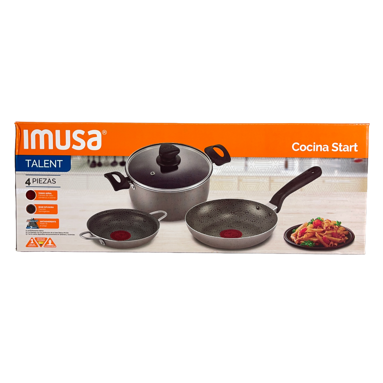 Batería Talent Start de 4 piezas de Imusa. - Pa´la house