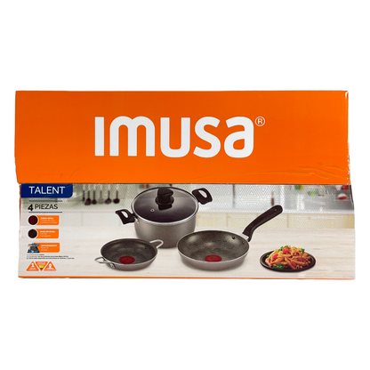 Batería Talent Start de 4 piezas de Imusa. - Pa´la house