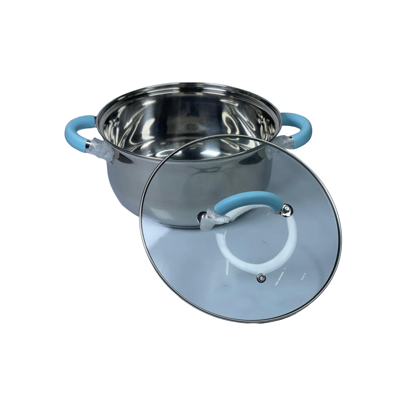 Olla en acero inox de 22cms con tapa de vidrio de Behome - Pa´la house