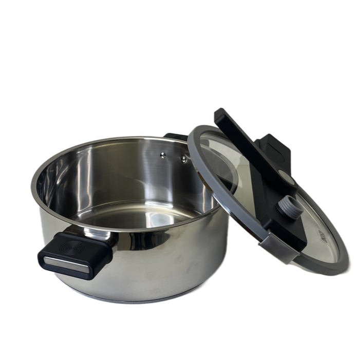 Olla profesional DKasa de cocción rápida con tapa de vidrio. - Pa´la house