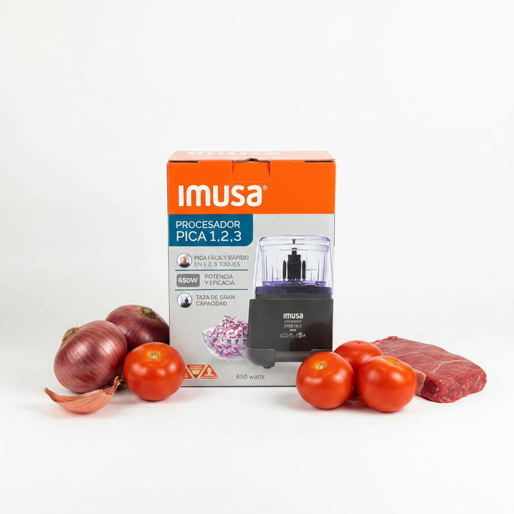 Procesador Picatodo 123 negro 650w de IMUSA