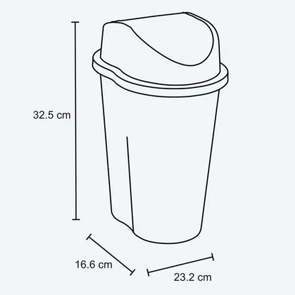 Papelera Style de 5 litros con tapa Vaiven de Rimax - Pa´la house