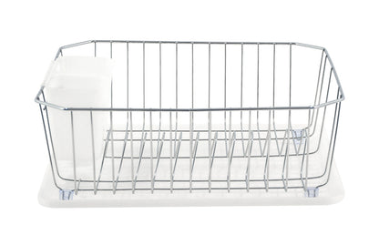 Set escurridor metálico de 3 piezas, blanco. - Pa´la house