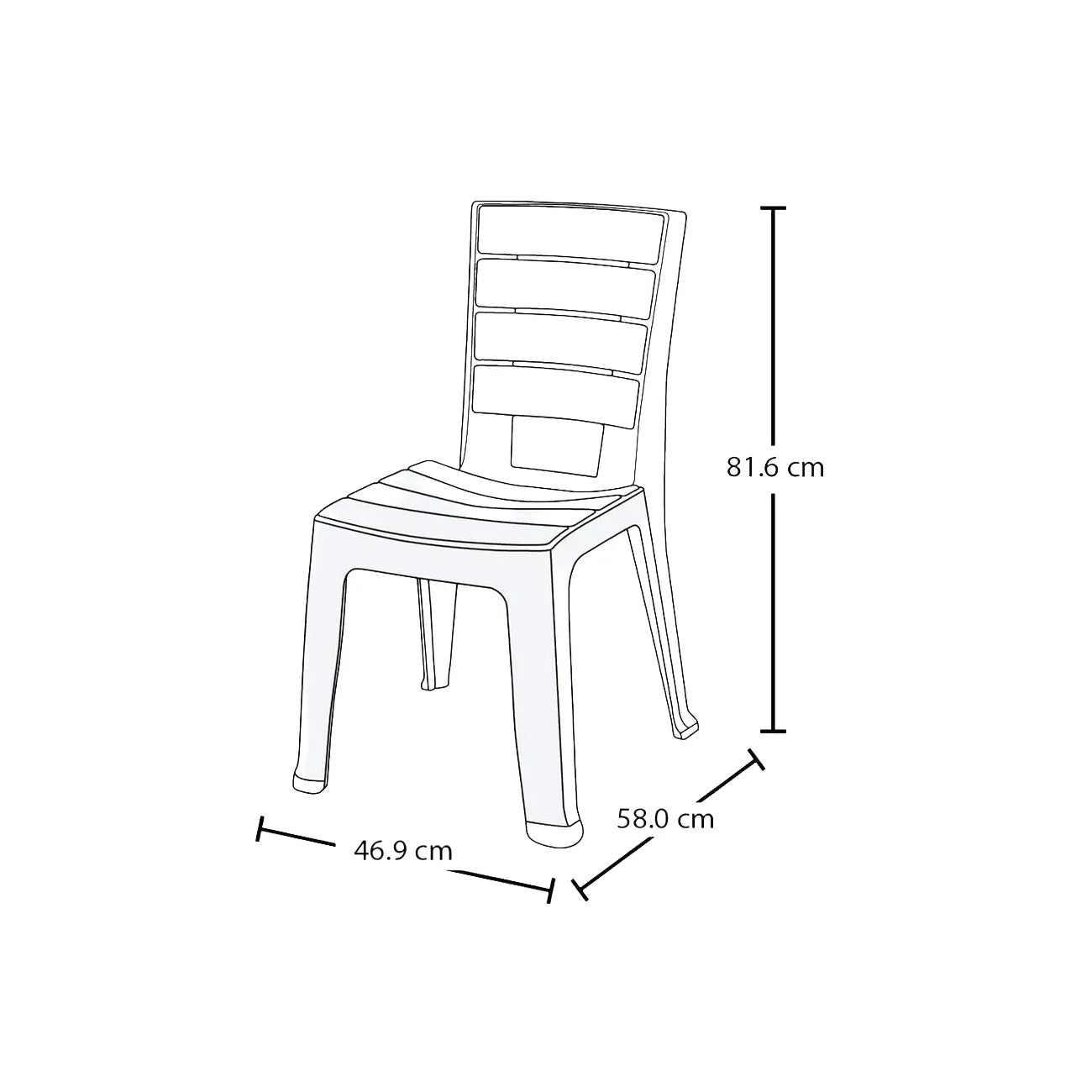 Silla Barú sin brazos de Rimax. - Pa´la house
