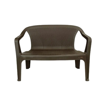 Silla Eterna doble con brazos color Wengue de Rimax - Pa´la house