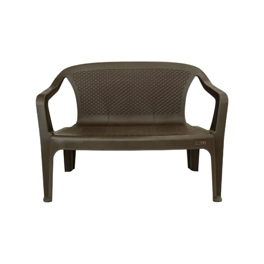 Silla Eterna doble con brazos color Wengue de Rimax - Pa´la house