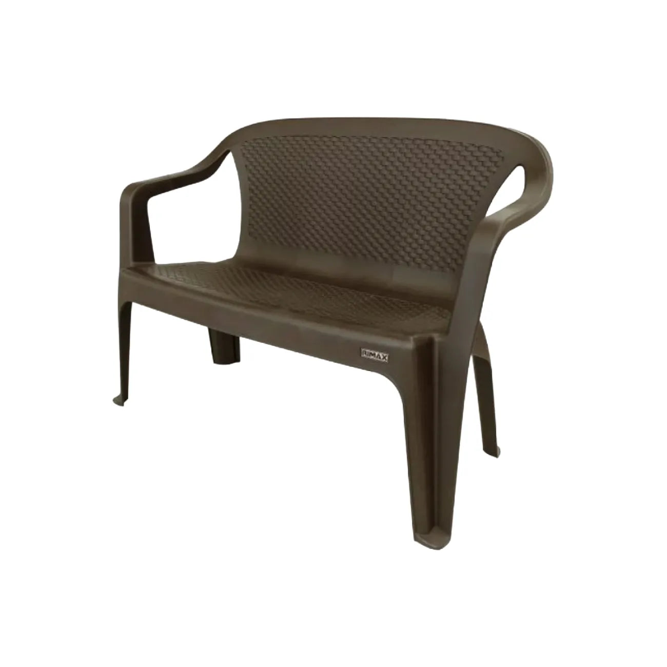 Silla Eterna doble con brazos color Wengue de Rimax - Pa´la house