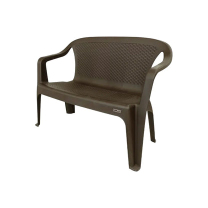 Silla Eterna doble con brazos color Wengue de Rimax - Pa´la house