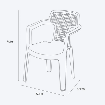 Silla Mia Con Brazos de Rimax