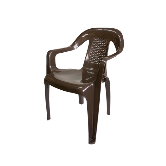 Silla Oceanía con brazos peletizada de Colplast. - Pa´la house