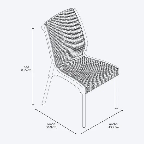 Silla Shia sin brazos de Rimax