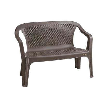 Silla Eterna doble con brazos color Wengue de Rimax - Pa´la house