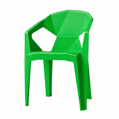 silla geometrica diamante verde
