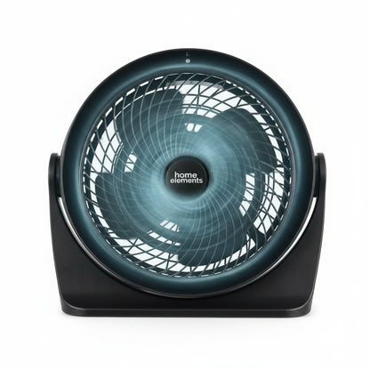 Ventilador 8” Negro de 3 Velocidades Home Elements