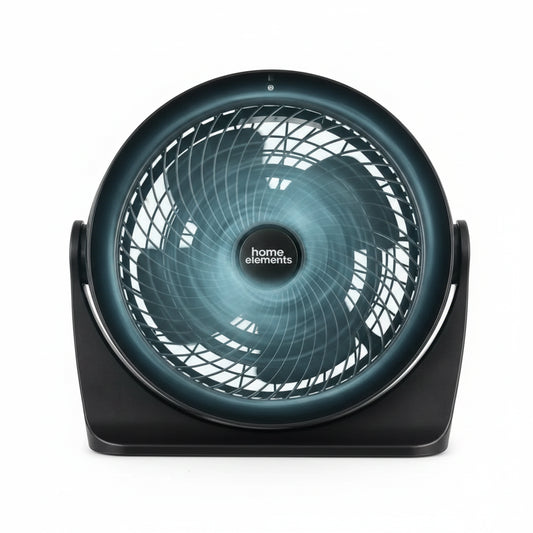 Ventilador 8” Negro de 3 Velocidades Home Elements