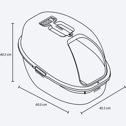 Arenero para Gato Rimax Gris/Gris – Práctico e Higiénico - Pa´la house