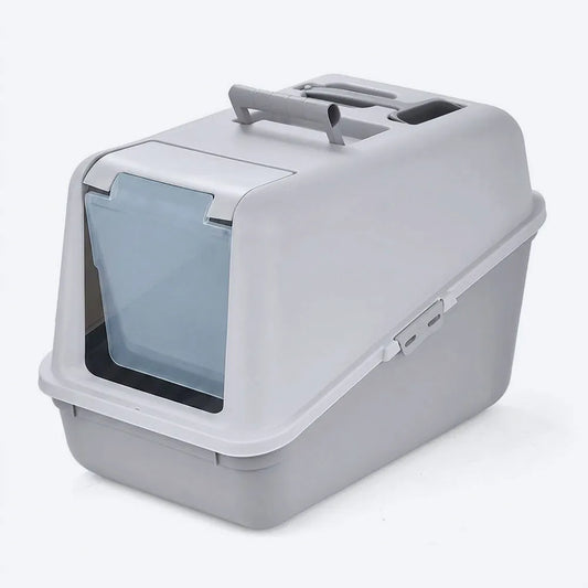 Arenero con puerta para Gato gris de Rimax